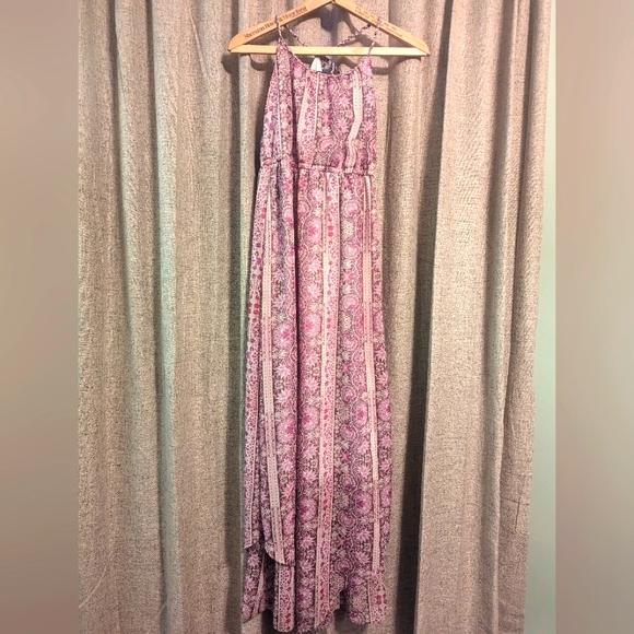Purple floral pattern maxi dress - Picture 1 of 5